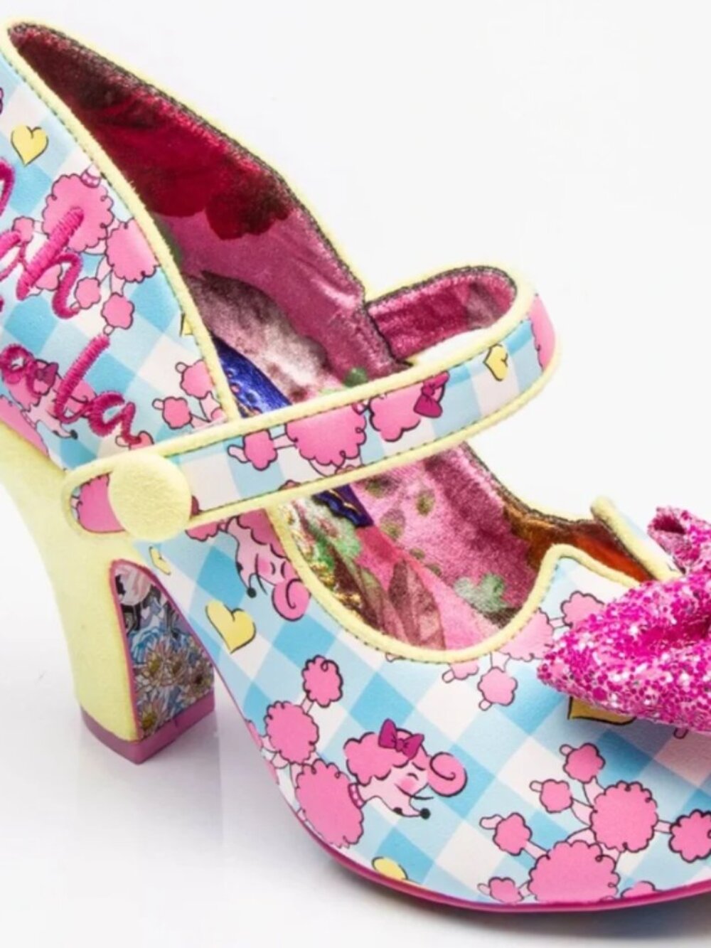 Suede/Glitter Irregular Choice shoes "Ooh La La" Size 38 Heels